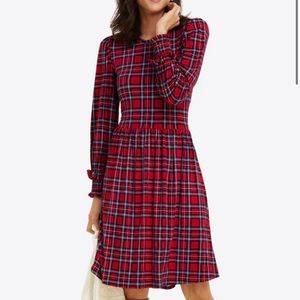 Draper James Kitty Knit Dress in Angie Plaid Dress